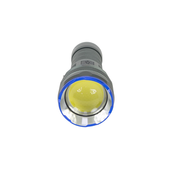 Lanterna PNI Adventure F820 200 W, 3 niveluri iluminare plus Turbo, 20000 lumeni, Power Bank, Gray - Imagine 4