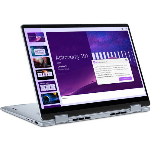 Laptop 2-in-1 Dell 14 Plus DB04250_LNL_201_WIN-05, Intel Core Ultra 7 256V, 14 inch Touch, RAM 16GB, SSD 1TB, Intel Arc Graphics 140V, Windows 11 Pro, Ice Blue - Imagine 3