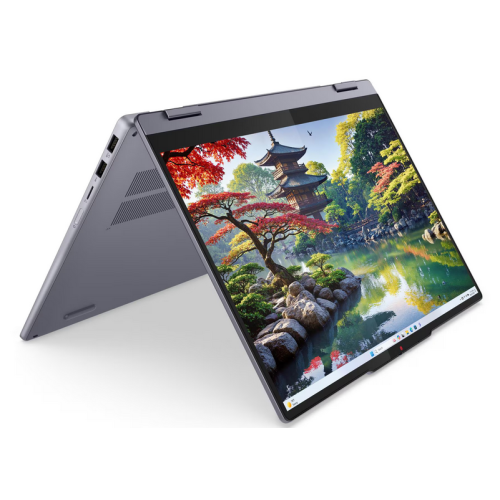 Lenovo Laptop 2-in-1 Lenovo IdeaPad 5 83KR006YRM, Intel Core Ultra 7 255H, 14 inch Touch, RAM 16GB, SSD 1TB, Intel Arc 140T, Fara sistem de operare, Luna Grey - IT-Fashion.ro