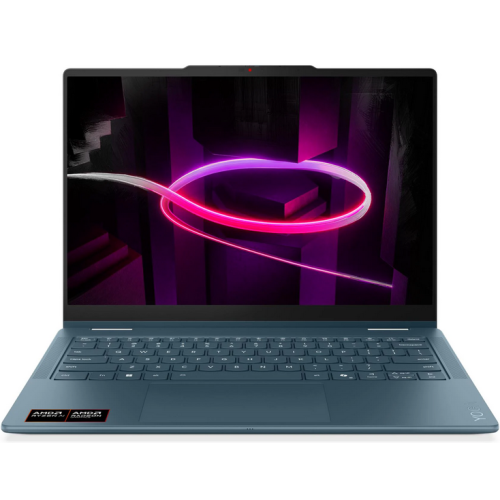 Lenovo Laptop 2-in-1 Lenovo Yoga 7 83TD0086RM, AMD Ryzen AI 7 445, 14 inch Touch, RAM 32GB, SSD 1TB, AMD Radeon 840M Graphics, Fara sistem de operare, Tidal Teal - IT-Fashion.ro