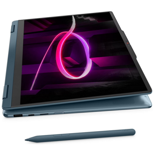 Laptop 2-in-1 Lenovo Yoga 7 83TD0086RM, AMD Ryzen AI 7 445, 14 inch Touch, RAM 32GB, SSD 1TB, AMD Radeon 840M Graphics, Fara sistem de operare, Tidal Teal - Imagine 11