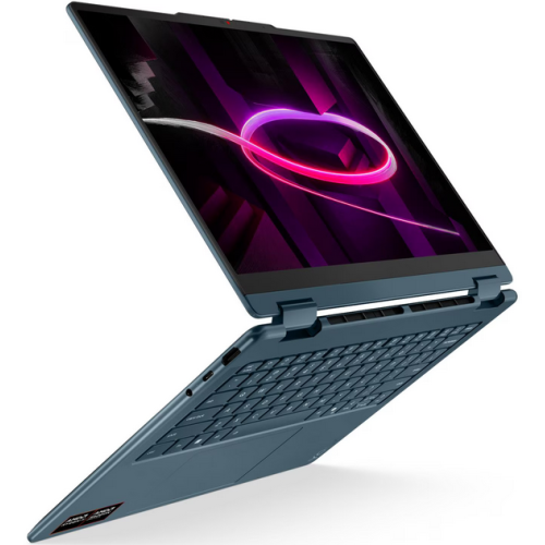 Laptop 2-in-1 Lenovo Yoga 7 83TD0086RM, AMD Ryzen AI 7 445, 14 inch Touch, RAM 32GB, SSD 1TB, AMD Radeon 840M Graphics, Fara sistem de operare, Tidal Teal - Imagine 6