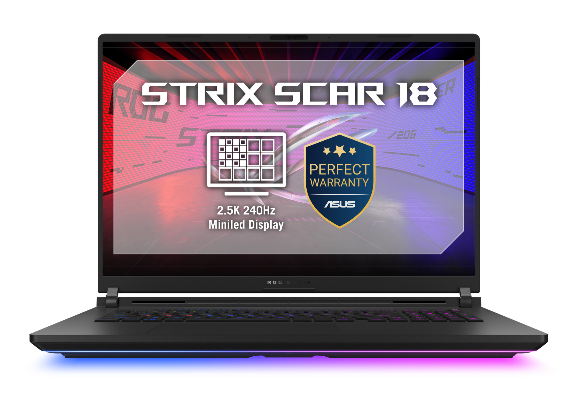 ASUS Laptop ASUS ROG Strix SCAR 18 MiniLED (2025) G835LX-SA063, 18" WQXGA, Intel® Core™ Ultra 9 275HX, 64GB RAM, SSD 2TB, nVidia GeForce RTX 5090 24GB, Fara sistem de operare, Off Black - IT-Fashion.ro