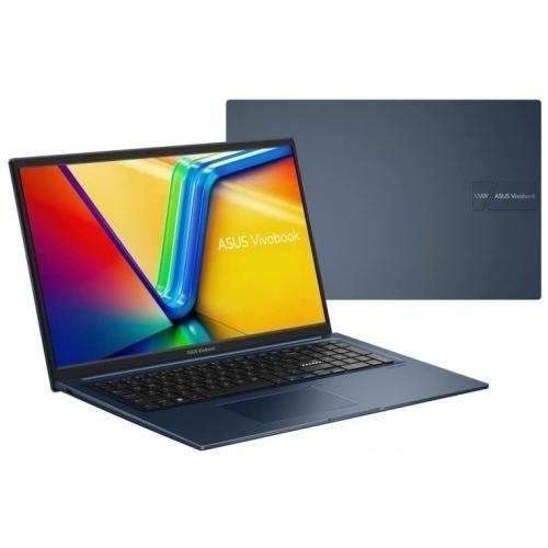 ASUS Laptop ASUS VivoBook 17 X1704VA-AU1093, Intel Core 7 150U, 17.3 inch, RAM 16GB, SSD 1TB, Intel Graphics, Fara sistem de operare, Quiet Blue - IT-Fashion.ro
