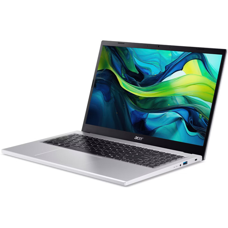 Laptop Acer Aspire Go 15 AG15-71P-58WM NX.JDCEX.002, Intel Core i5-1334U, 15.6 inch, RAM 16GB, SSD 512GB, Intel Iris Xe Graphics, Fara sistem de operare, Pure Silver - Imagine 3