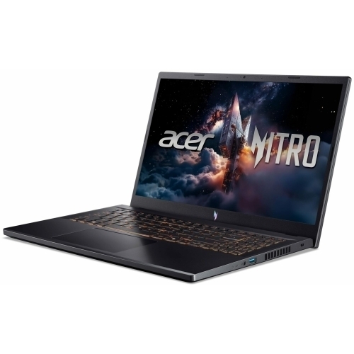 Laptop Acer Nitro V 15 NH.QZ7EX.00Z, Intel Core 5 210H, 15.6 inch, RAM 16GB, SSD 512GB, nVidia GeForce RTX 5050 8GB, Fara sistem de operare, Obsidian Black - Imagine 3