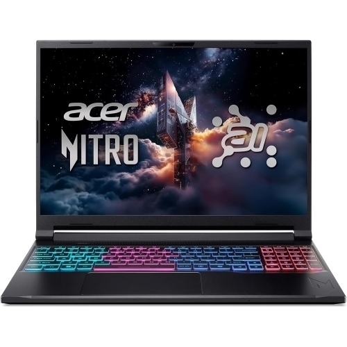 ACER Laptop Acer Nitro V 16S ANV16S-71-94DP NH.U29EX.003, Intel Core 9 270H, 16 inch, RAM 32GB, SSD 1TB, nVidia GeForce RTX 5070 8GB, Fara sistem de operare, Obsidian Black - IT-Fashion.ro