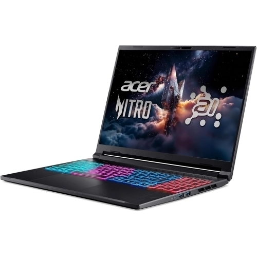 Laptop Acer Nitro V 16S ANV16S-71-94DP NH.U29EX.003, Intel Core 9 270H, 16 inch, RAM 32GB, SSD 1TB, nVidia GeForce RTX 5070 8GB, Fara sistem de operare, Obsidian Black - Imagine 3