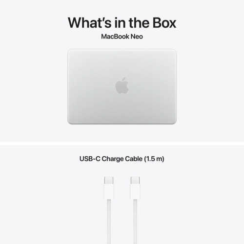 Laptop Apple MacBook Neo 13 with Liquid Retina (2026) MHFC4RO/A, Apple A18 Pro Hexa Core, 13 inch, RAM 8GB, SSD 512GB, Apple A18 Pro 5-core Graphics, Int KB, macOS, Silver - Imagine 4