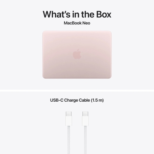Laptop Apple MacBook Neo 13 with Liquid Retina (2026) MHFH4RO/A, Apple A18 Pro Hexa Core, 13 inch, RAM 8GB, SSD 256GB, Apple A18 Pro 5-core Graphics, Int KB, macOS, Blush - Imagine 5