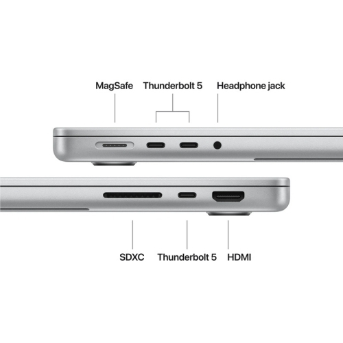 Laptop Apple MacBook Pro 14 Liquid Retina XDR (2026) MGDP4RO/A, Apple M5 Pro 18-core, 14.2 inch, RAM 24GB, SSD 2TB, Apple M5 Pro 20-core Graphics, macOS, Int KB, Silver - Imagine 3