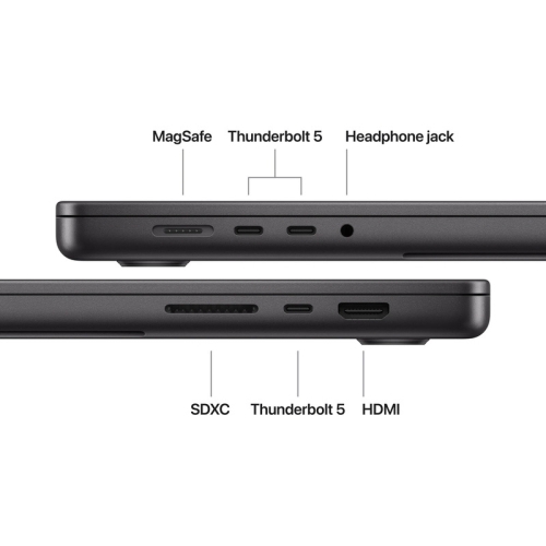 Laptop Apple MacBook Pro 16 Liquid Retina XDR (2026) MGEA4RO/A, Apple M5 Pro 18-core, 16.2 inch, RAM 24GB, SSD 1TB, Apple M5 Pro 20-core Graphics, macOS, Int KB, Space Black - Imagine 3