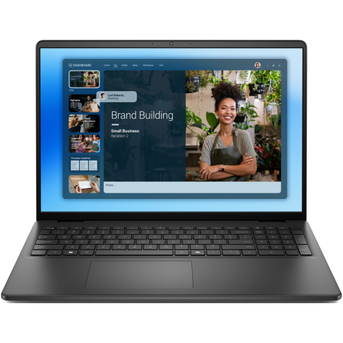 Laptop Dell 16 DC16250_RPLU-R_011_WIN-05, Intel Core 5 120U, 16 inch, RAM 16GB, SSD 1TB, Intel Graphics, Windows 11 Pro, Carbon Black - Imagine 1