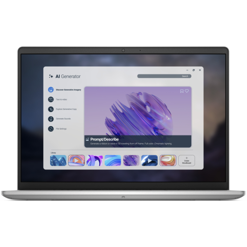 Dell Laptop Dell Pro 14 Essential PV14255_KRK_501, AMD Ryzen AI 7 350, 14 inch, RAM 16GB, SSD 1TB, AMD Radeon 860M, Windows 11 Pro, Platinum Silver - IT-Fashion.ro