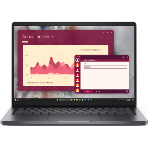 Dell Laptop Dell Pro 14 PC14250 BTO116_PC14250_EMEA_WIN-05, Intel Core Ultra 7 255U, 14 inch, RAM 16GB, SSD 1TB, Intel Graphics, Windows 11 Pro, Magnetite - IT-Fashion.ro