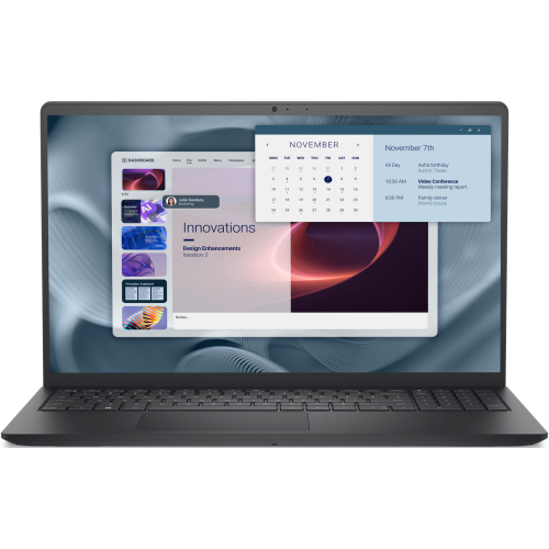 Laptop Dell Pro 15 Essential PV15250 PV15250_RPLU_007_P_UBU-05, Intel Core i7-1355U, 15.6 inch, RAM 16GB, SSD 512GB, Intel UHD Graphics, Linux, Carbon Black - Imagine 1