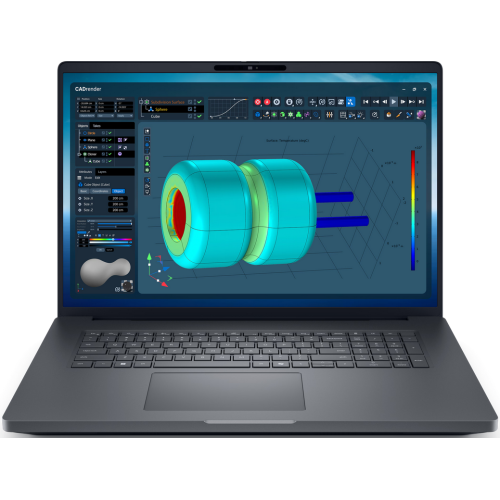 Dell Laptop Dell Pro Max 18 Plus BTO101_MB18250_EMEA_UBU, Intel Core Ultra 7 265HX, 18 inch, RAM 32GB, SSD 512GB, nVidia RTX PRO 1000 8GB, Linux, Magnetite - IT-Fashion.ro