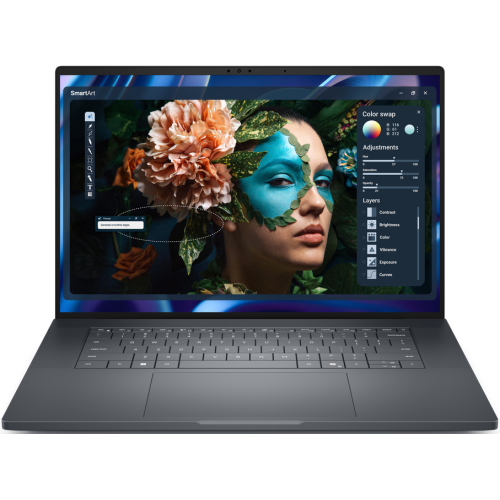 Dell Laptop Dell Pro Precision 7 PW716260 PW716260_FU9386H64GB1TB12GW3Y-05, Intel Core Ultra 9 386H, 16 inch, RAM 64GB, SSD 1TB, nVidia RTX PRO 3000 12GB, Windows 11 Pro, Magnetite - IT-Fashion.ro