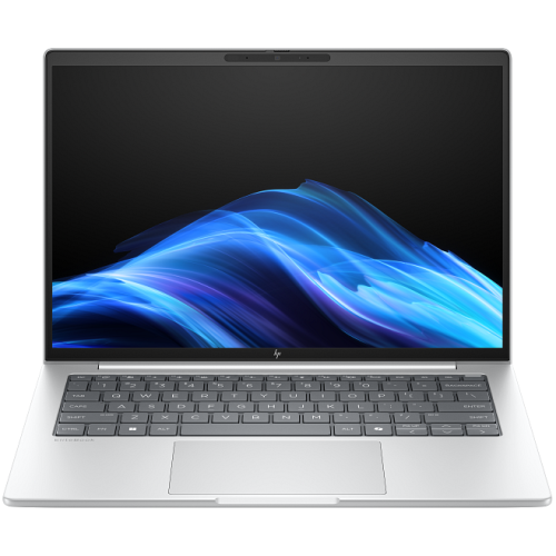 HP Laptop HP EliteBook 8 G1i AD3S6ET, Intel Core Ultra 7 255H, 14 inch, RAM 32GB, SSD 1TB, Intel Arc 140T, Windows 11 Pro, Glacier Silver + HP Wolf Pro Security Edition - IT-Fashion.ro