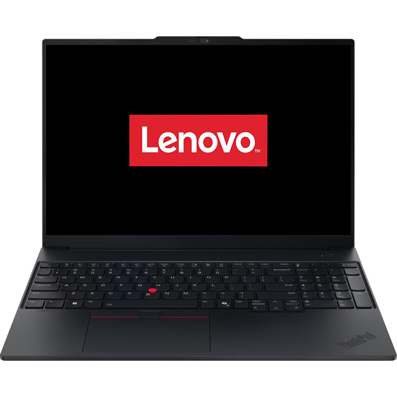 Lenovo Laptop Lenovo 16inch ThinkPad E16 Gen 3 21SR00BLRI, WUXGA IPS, Procesor Intel® Core™ Ultra 5 225H, 16GB DDR5, 512GB SSD, Intel Integrated Graphics, Fara sistem de operare, Black - IT-Fashion.ro