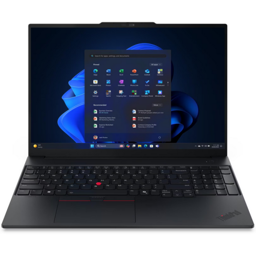 Lenovo Laptop Lenovo ThinkPad E16 Gen 3 21SR0078RI, Intel Core Ultra 7 255H, 16 inch, RAM 32GB, SSD 1TB, Intel Arc Graphics 140V, Windows 11 Pro, Black - IT-Fashion.ro