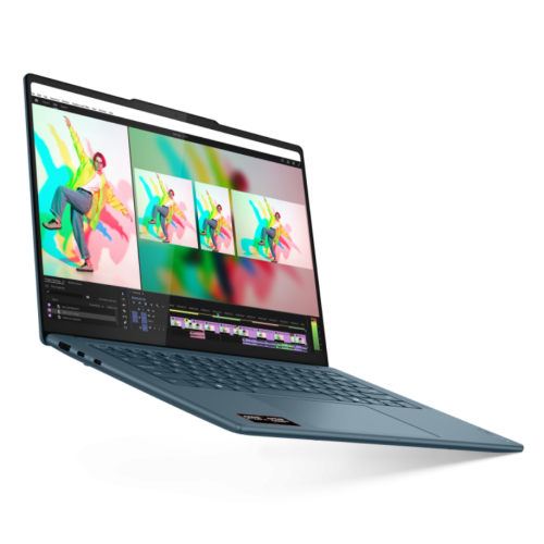 Laptop Lenovo Yoga Pro 7 83KG0021RM, AMD Ryzen AI 7 350, 14.5 inch, RAM 32GB, SSD 1TB, AMD Radeon 860M, Fara sistem de operare, Tidal Teal - Imagine 6