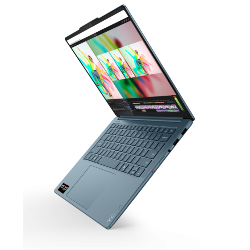Laptop Lenovo Yoga Pro 7 83KG0021RM, AMD Ryzen AI 7 350, 14.5 inch, RAM 32GB, SSD 1TB, AMD Radeon 860M, Fara sistem de operare, Tidal Teal - Imagine 9