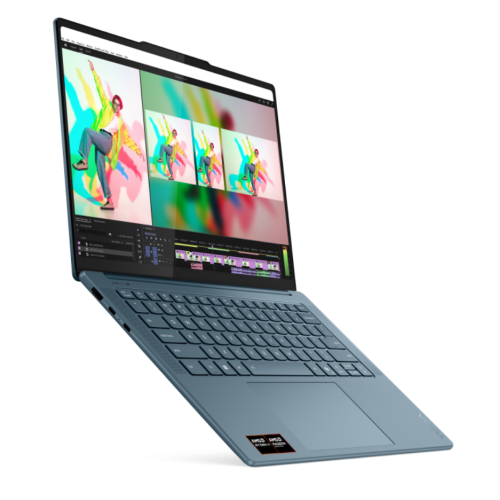 Laptop Lenovo Yoga Pro 7 83KG0021RM, AMD Ryzen AI 7 350, 14.5 inch, RAM 32GB, SSD 1TB, AMD Radeon 860M, Fara sistem de operare, Tidal Teal - Imagine 10