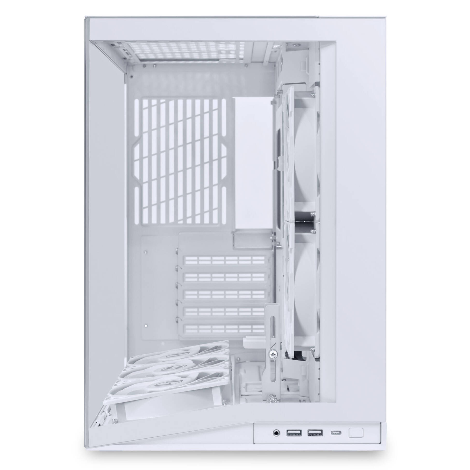 Carcasa LIAN LI Dynamic Mini V2 Flow O11DMIV2FW, ATX, Tempered Glass, White - Imagine 3