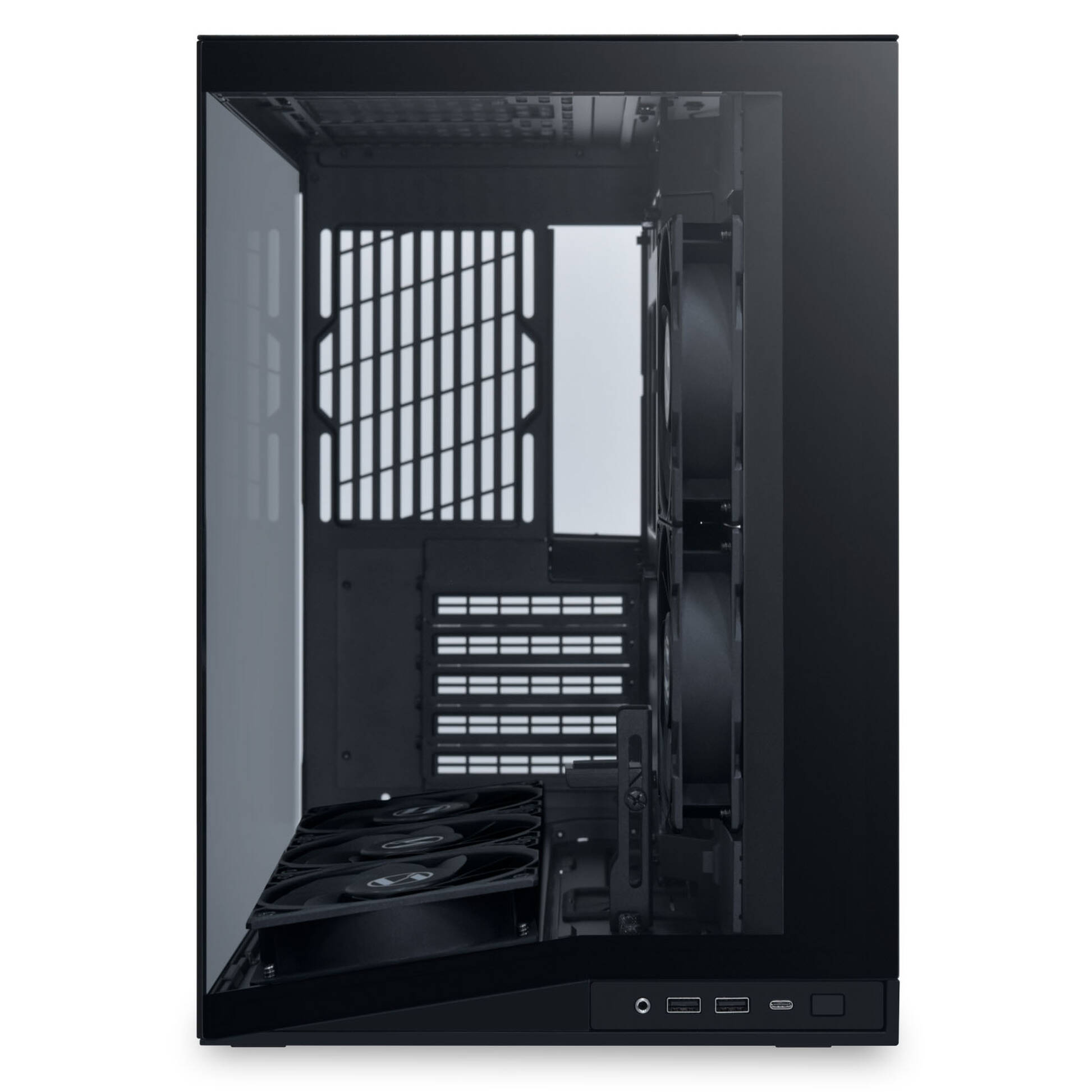 Carcasa LIAN LI Dynamic Mini V2 Flow O11DMIV2FX, ATX, Tempered Glass, Black - Imagine 4