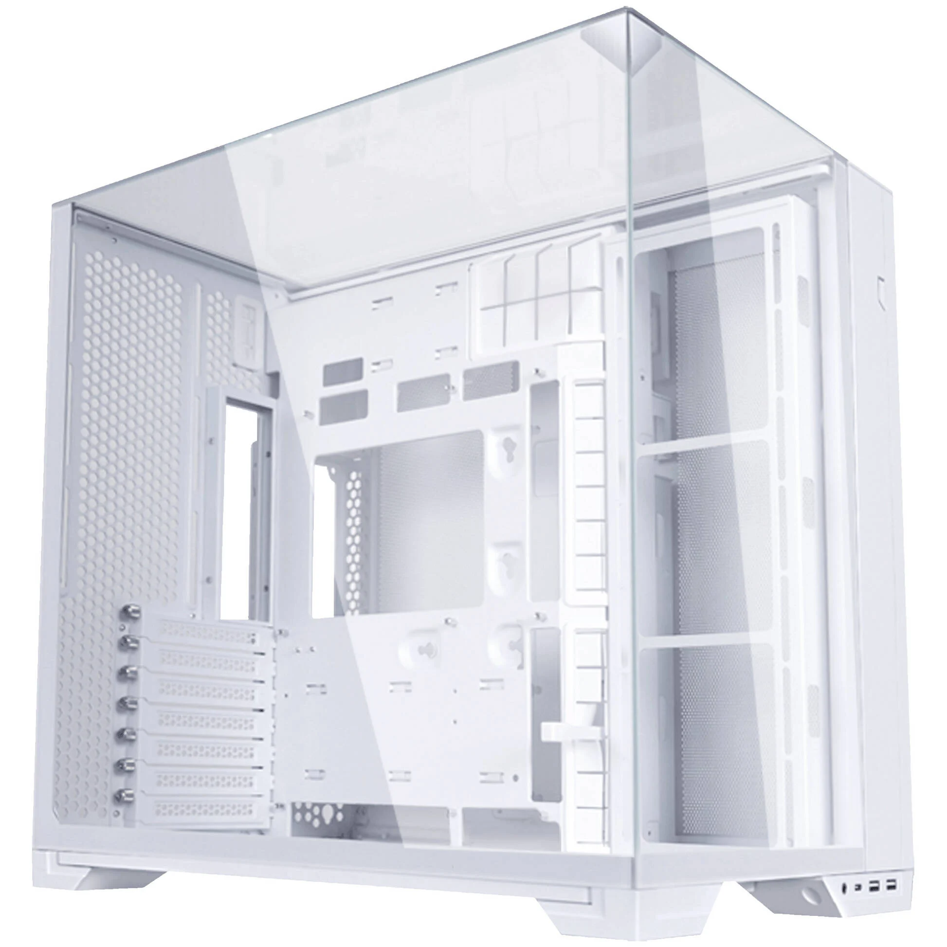 Lian LI Carcasă Lian Li O11 Vision Compact, Mid-Tower, Back-Connect ATX/E-ATX/ATX/Micro-ATX/Mini-ITX, Tempered Glass, White - IT-Fashion.ro