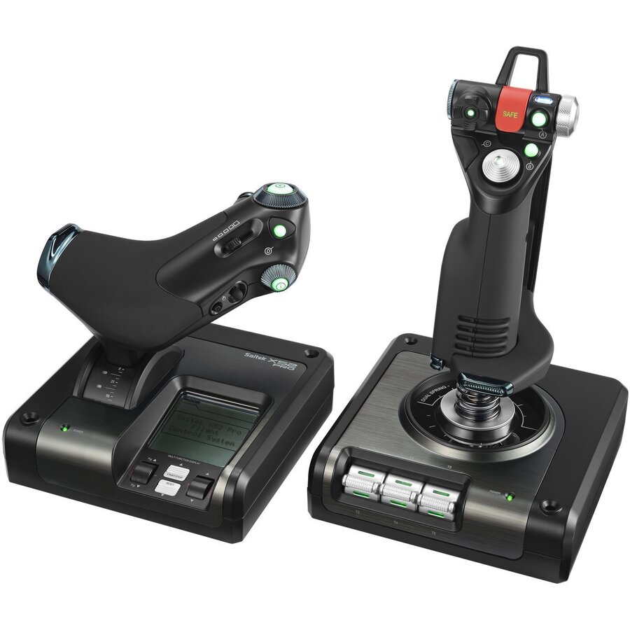 Logitech Joystick LOGITECH Saitek Pro Flight X52 Control, HOTAS, RGB, Black - IT-Fashion.ro