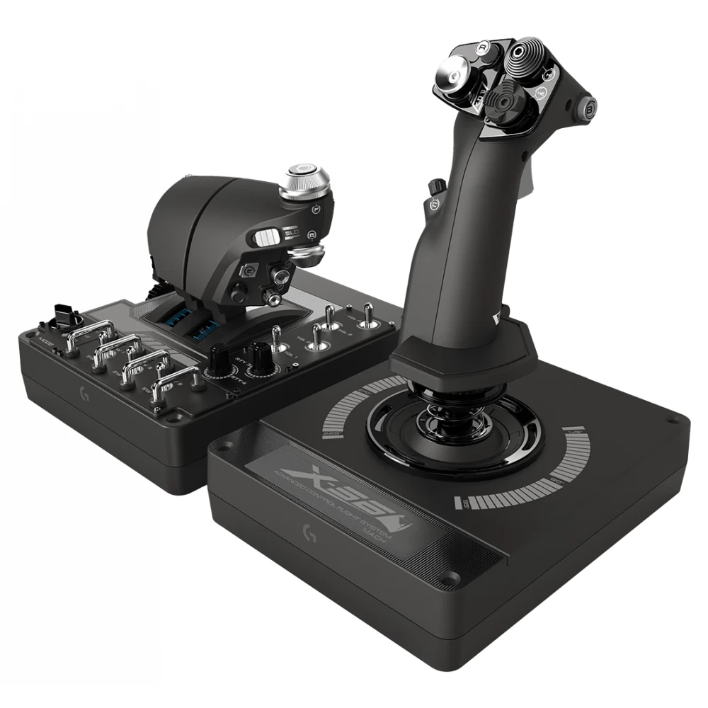 Logitech Joystick LOGITECH X56 HOTAS RGB, Black - IT-Fashion.ro