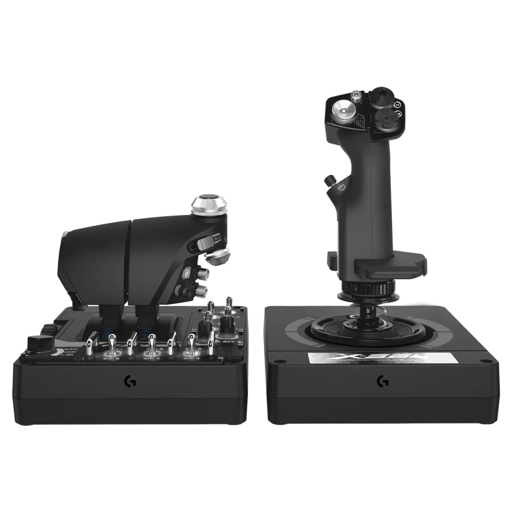 Joystick LOGITECH X56 HOTAS RGB, Black - Imagine 4