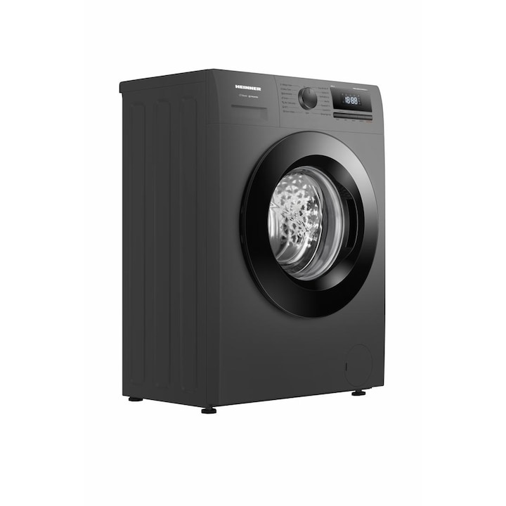 HEINNER Masina de spalat rufe HEINNER HWM-HME612IVSMTGA+++, 6 kg, 1200 rpm, Clasa A, Motor Inverter, 15 programe, Gri Titanium - IT-Fashion.ro