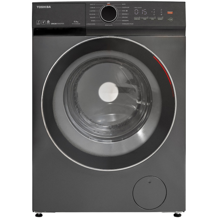 Toshiba Mașina de spălat rufe Slim Toshiba TW-T21BU90UWBK(MG), 8 kg, 1400 RPM, Clasa A, Inverter. Gri - IT-Fashion.ro