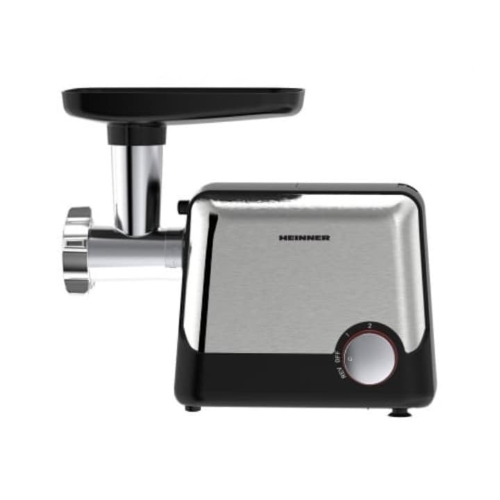 HEINNER Masina de tocat HEINNER HMG-2100BKS3, 1.8 kg, 2100 W, 3 site de taiere, Negru/Inox - IT-Fashion.ro