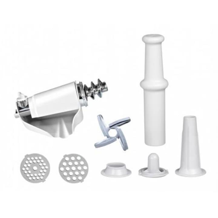 Masina de tocat HEINNER MG-W1200R, 1.5 kg, 1360 W, 3 site de taiere, Alb - Imagine 3
