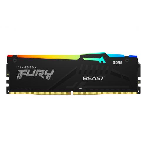 KINGSTON Memorie RAM Kingston Fury Beast RGB 16GB KF556C36BBEA-16, DDR5-5600MHz, CL36 - IT-Fashion.ro