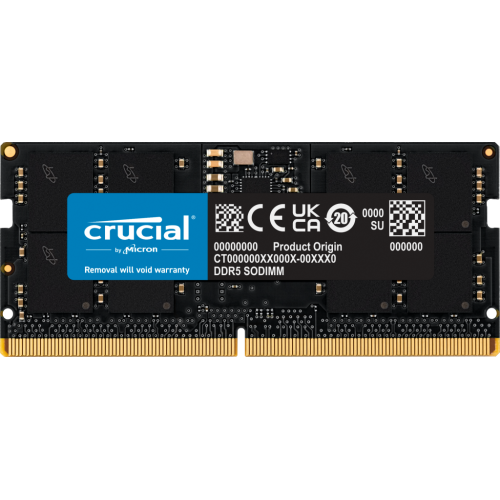 Crucial Memorie RAM SO-DIMM Crucial CT16G56C46S5T 16GB, DDR5-5600 MHz, CL 46, Bulk - IT-Fashion.ro