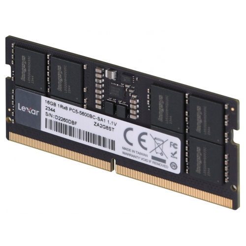 Lexar Memorie RAM SO-DIMM Lexar LD5S16G56C46ST-BGS 16GB, DDR5-5600MHz, CL46 - IT-Fashion.ro