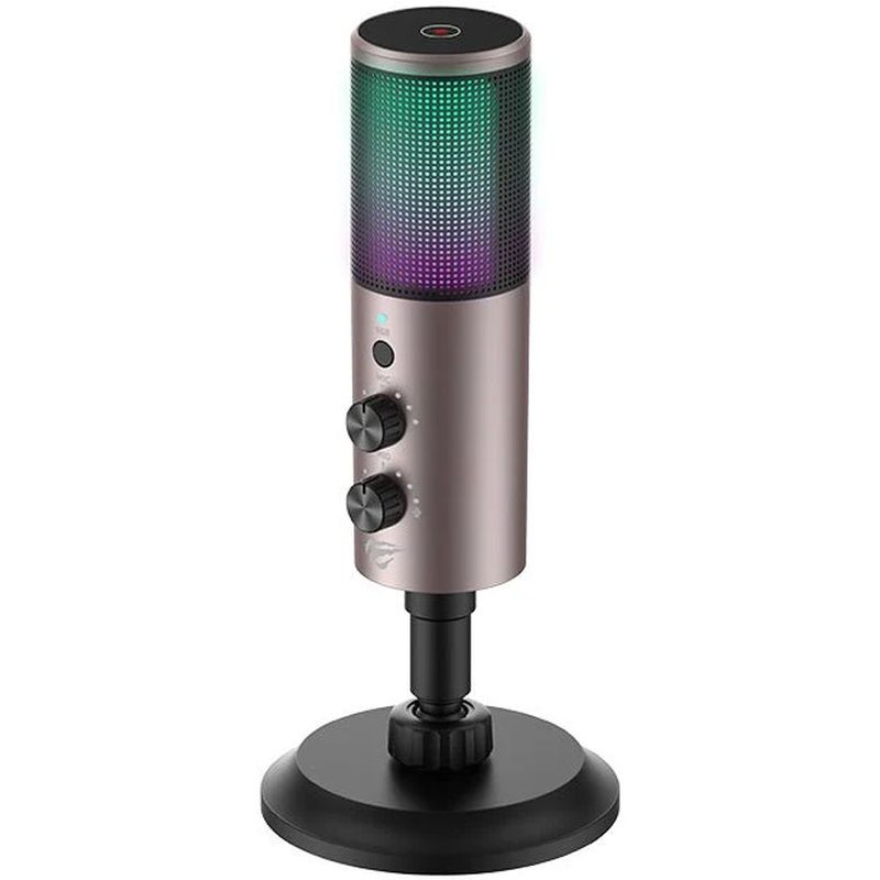 HAVIT Microfon HAVIT GK61 RGB Recording Live, Bronze - IT-Fashion.ro