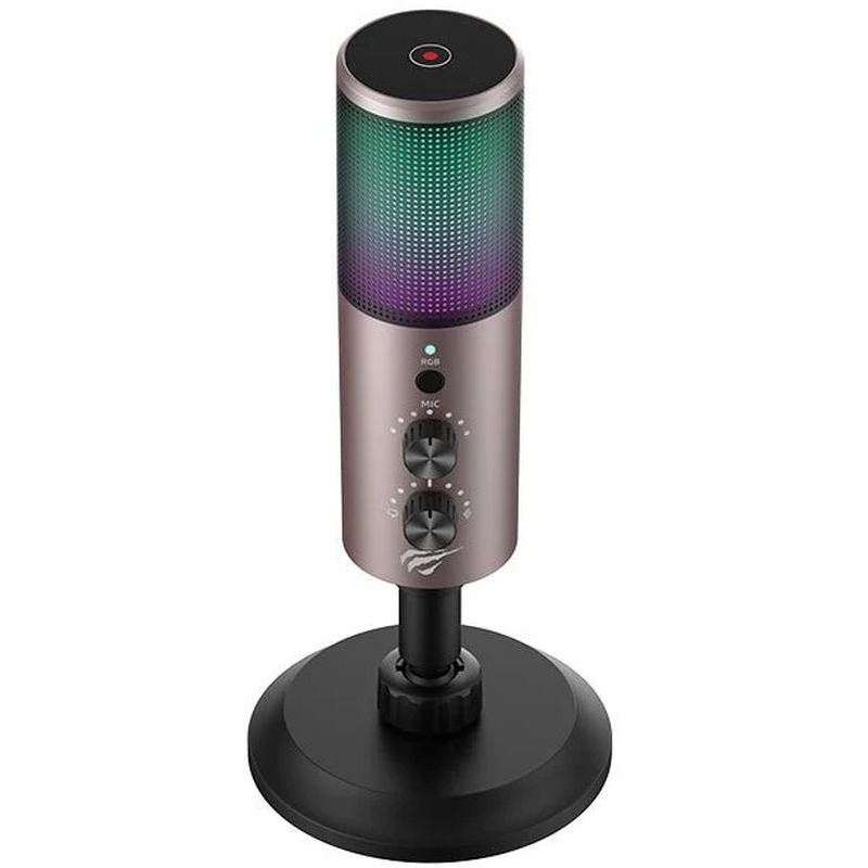 Microfon HAVIT GK61 RGB Recording Live, Bronze - Imagine 4