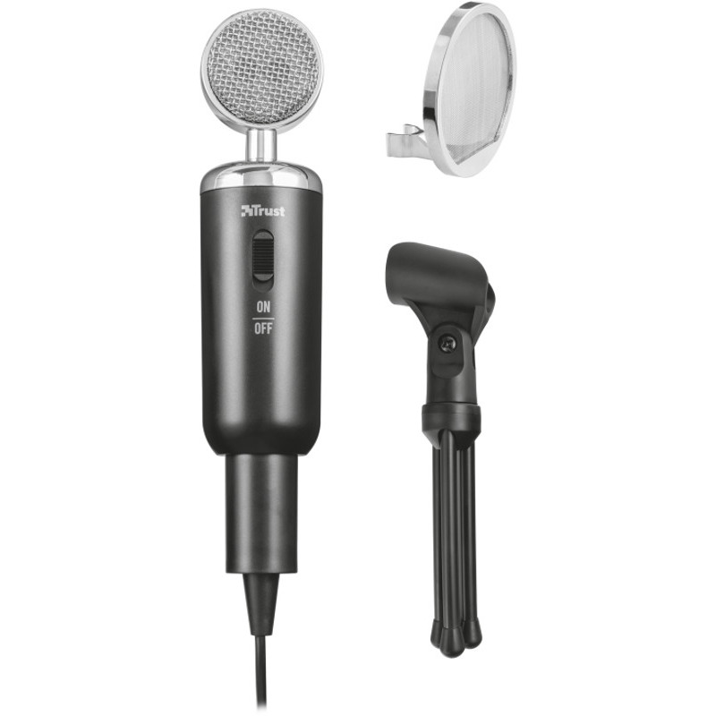 Microfon TRUST Madell Vintage, Black - Imagine 3