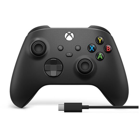 Microsoft Controller Wireless MICROSOFT Xbox Series X/S, Carbon Black + Cablu USB-C (EP2-29944) - IT-Fashion.ro