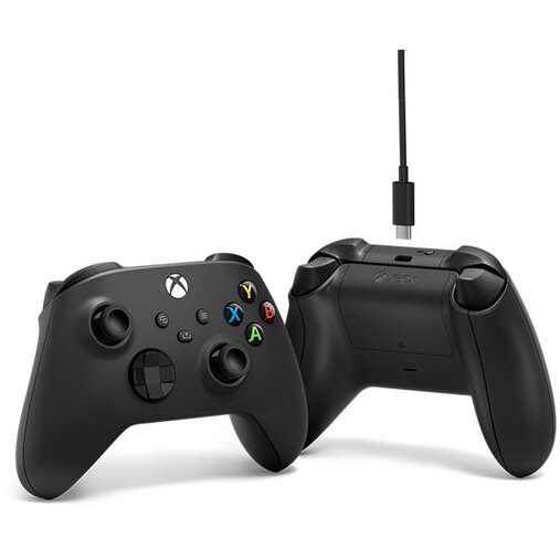 Controller Wireless MICROSOFT Xbox Series X/S, Carbon Black + Cablu USB-C (EP2-29944) - Imagine 3