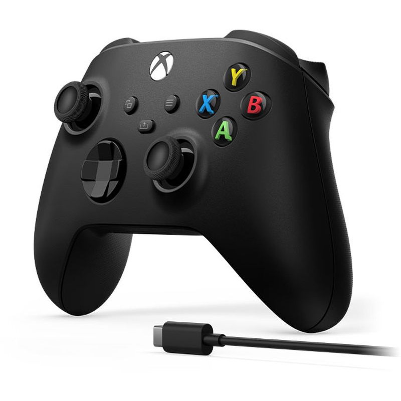 Controller Wireless MICROSOFT Xbox Series X/S, Carbon Black + Cablu USB-C (EP2-31141) - Imagine 3