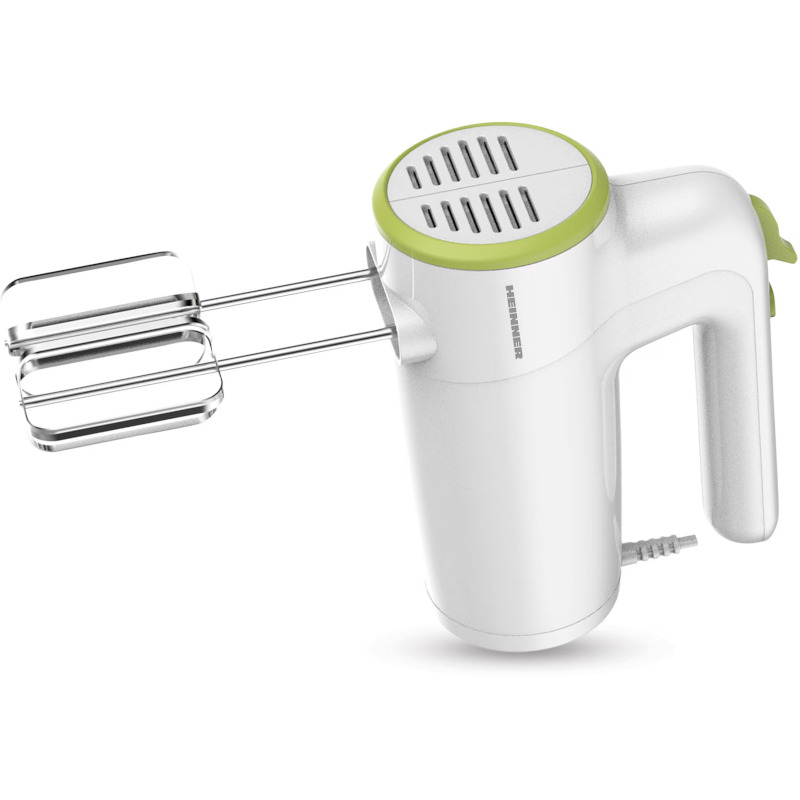 HEINNER Mixerde mana HEINNER HM-300GR, 300W, 6 viteze + turbo, Alb/Verde - IT-Fashion.ro