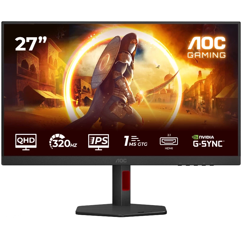 AOC Monitor Gaming LED AOC AGON Q27G4SRU, 27" QHD, 320 Hz, 1 ms, Black - IT-Fashion.ro