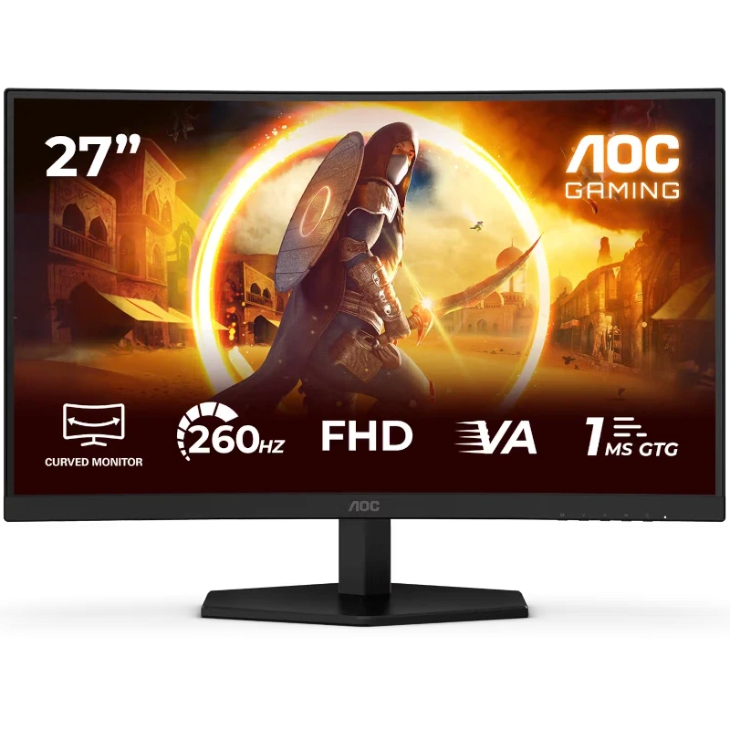 AOC Monitor Gaming Curbat AOC C27G42ZE, 27 inch Full HD, 260Hz, 0.3ms, Negru - IT-Fashion.ro